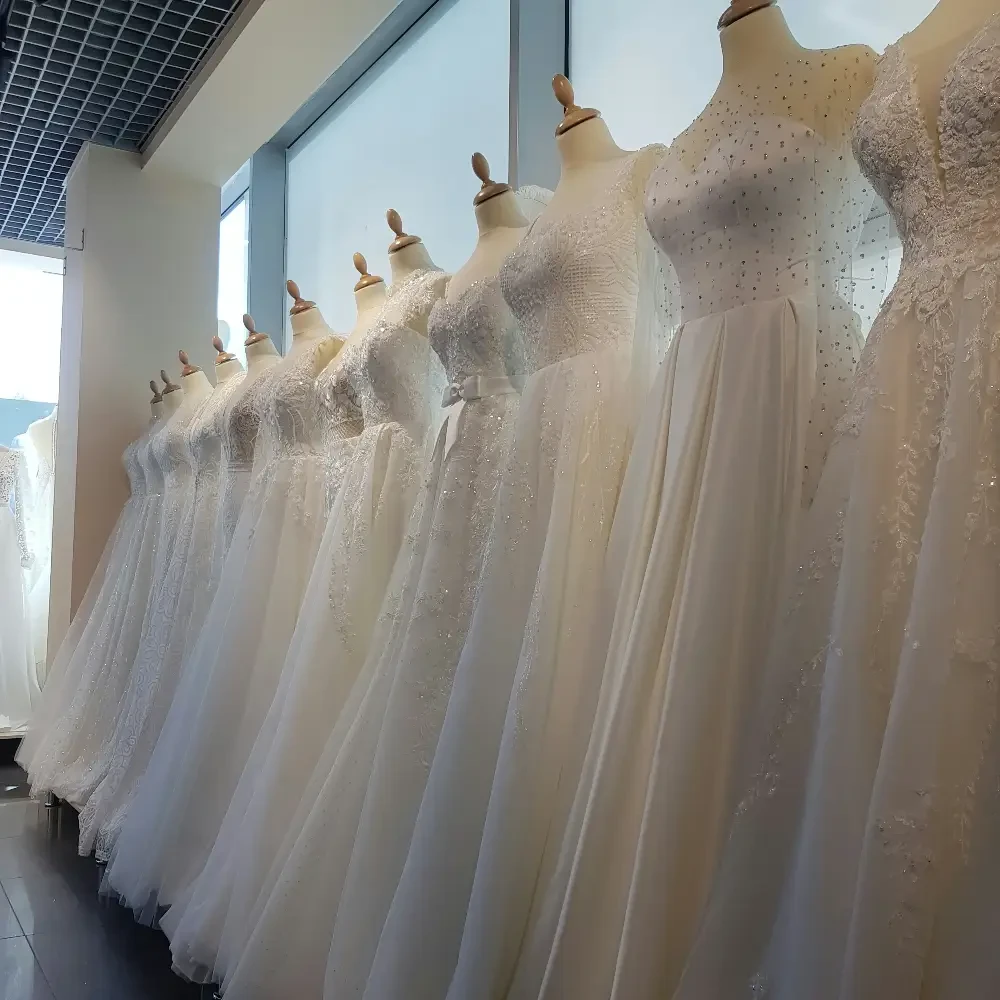 Bride meeting with bridal consultant