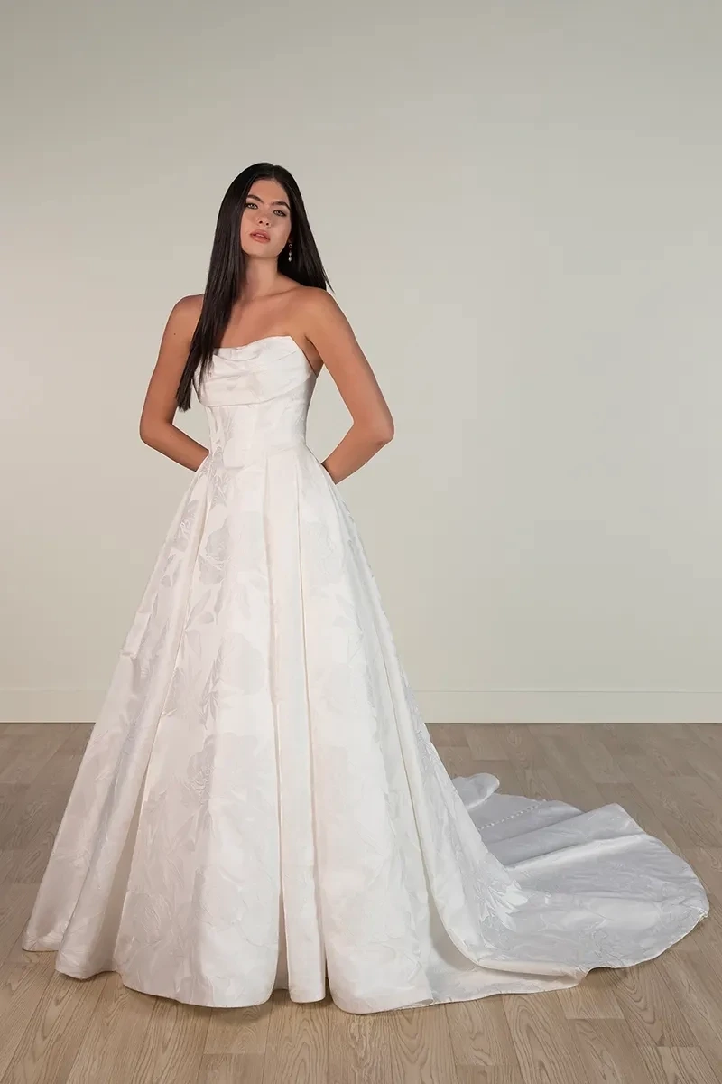 Model wearing a Downtown Gowns Bridal Collection Gown